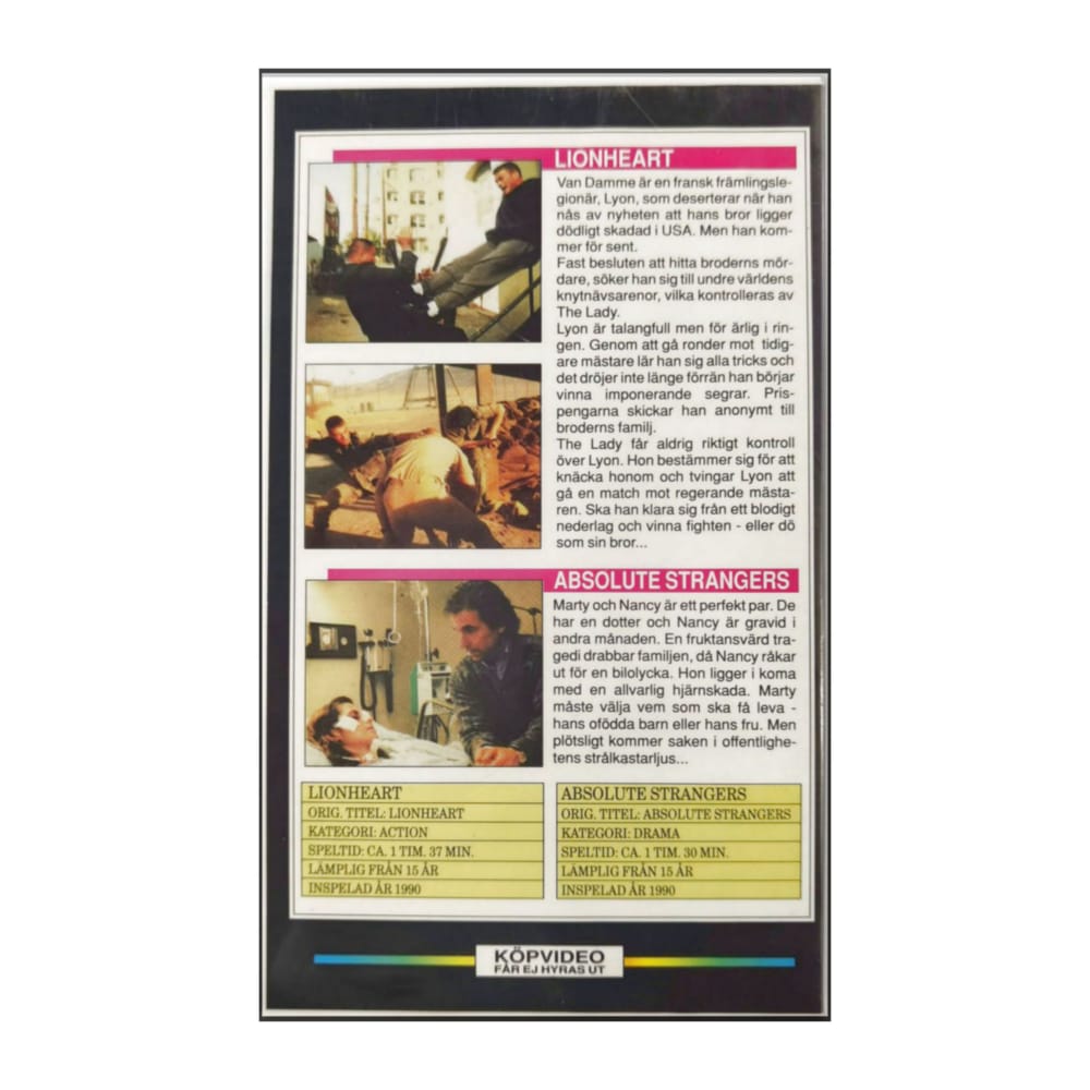 Favoritfilm 736: Lionheart + Absolute Strangers