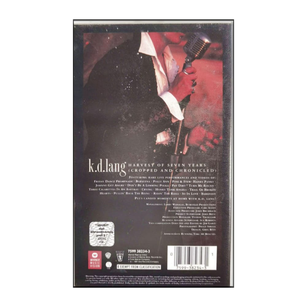 K. D. Lang:  Harvest Of Seven Years Cropped And Chronicled