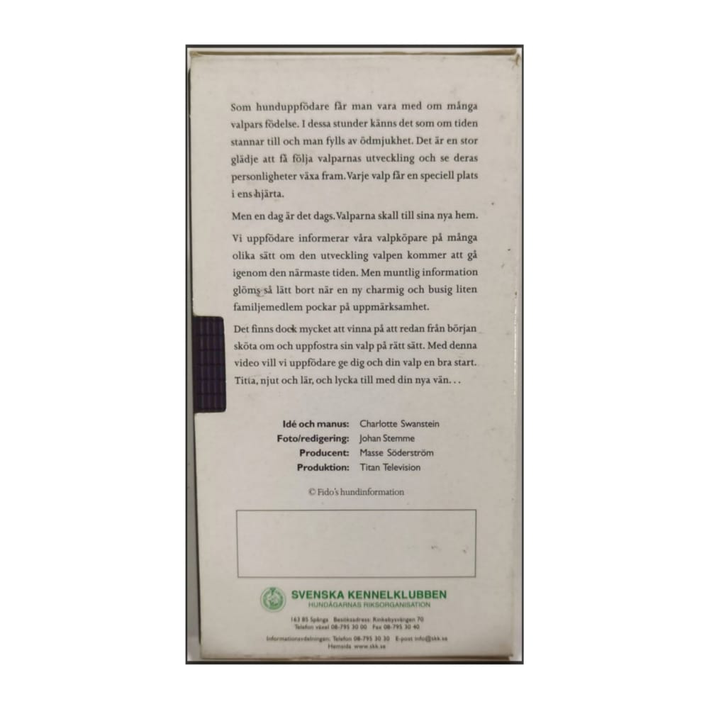 Välkommen Valp: Information Till Dig Som Skaffat Hund