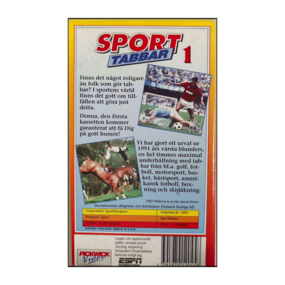 Sportbloopers 1 Sporttabbar