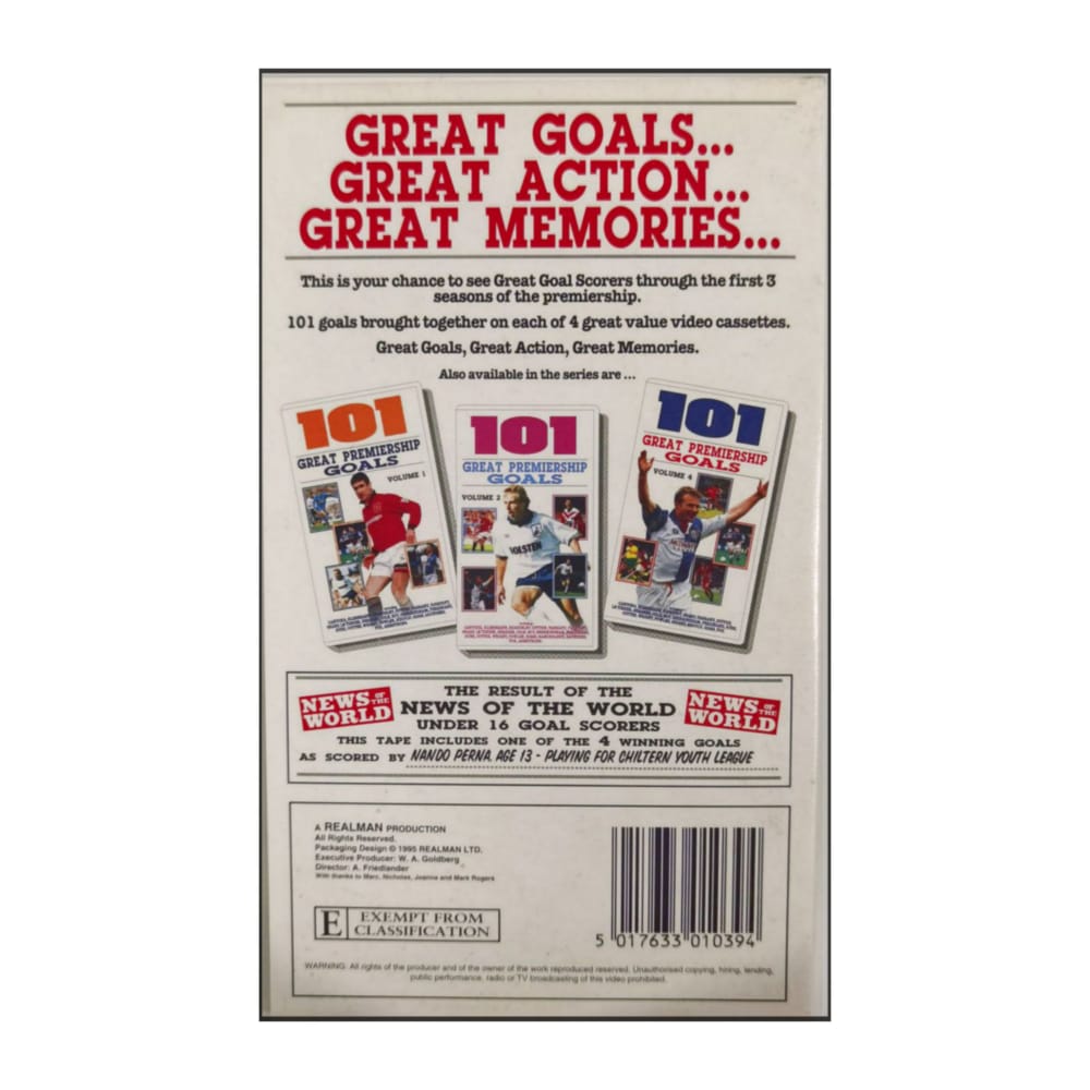 101 Great Premiership Goals 3