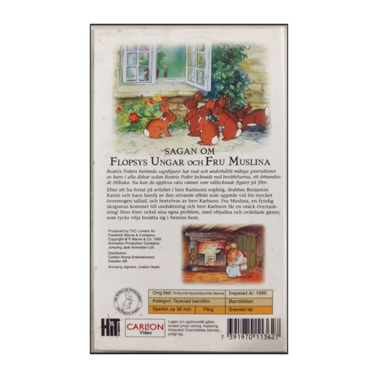 The Tale Of The Flopy Bunnies (1995) Sagan Om Flopsys Ungar Fru Muslina
