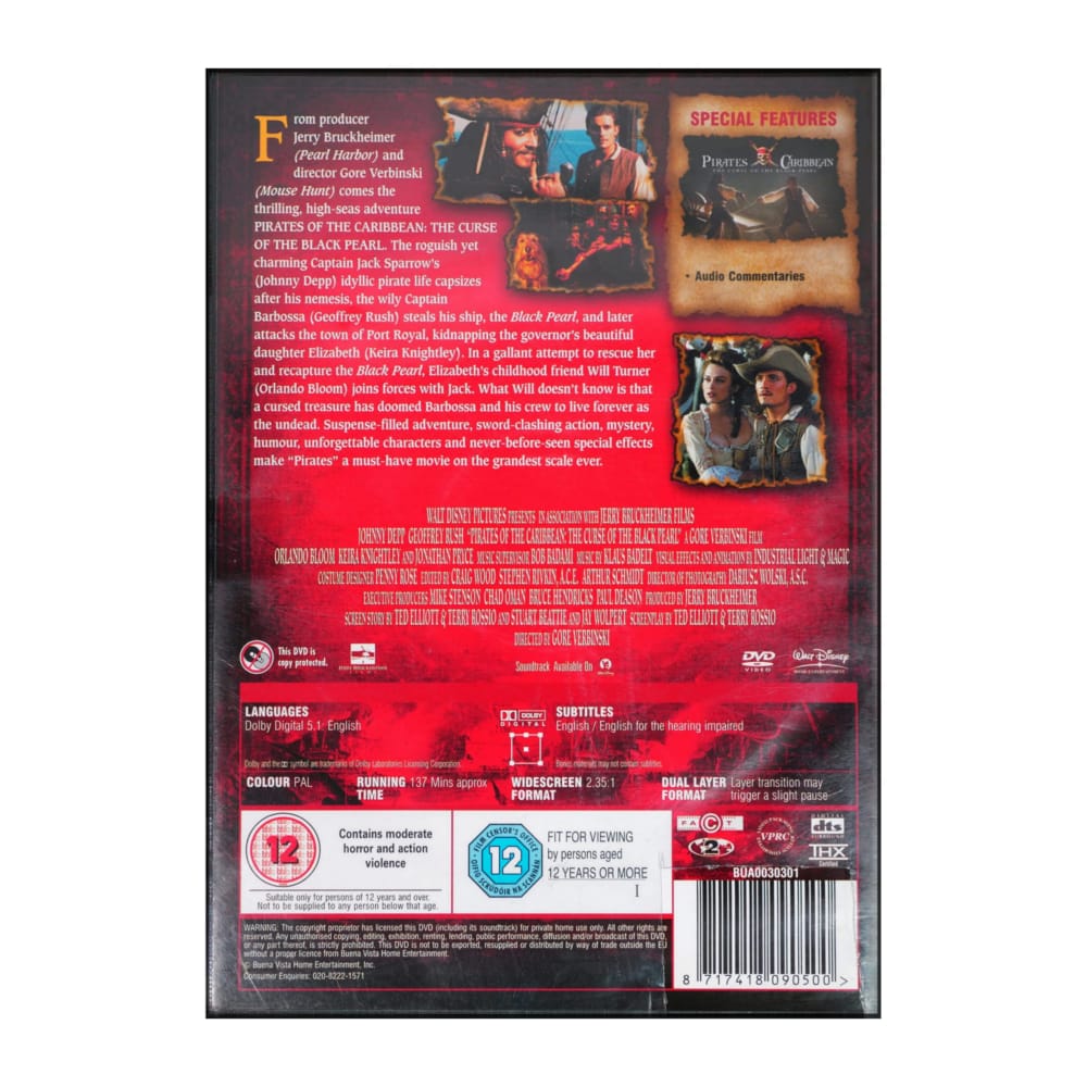 Pirates Of The Caribbean: The Curse Of The Black Pearl