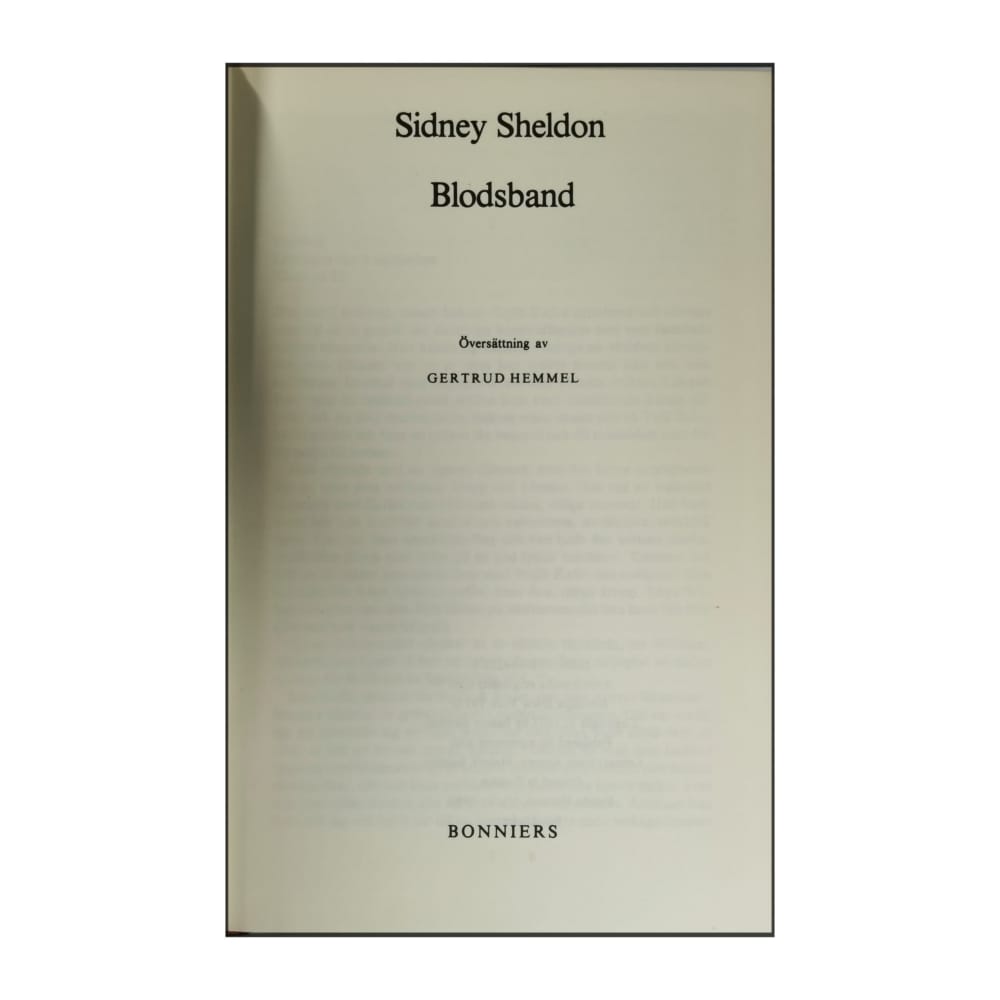 Sidney Sheldon: Blodsband