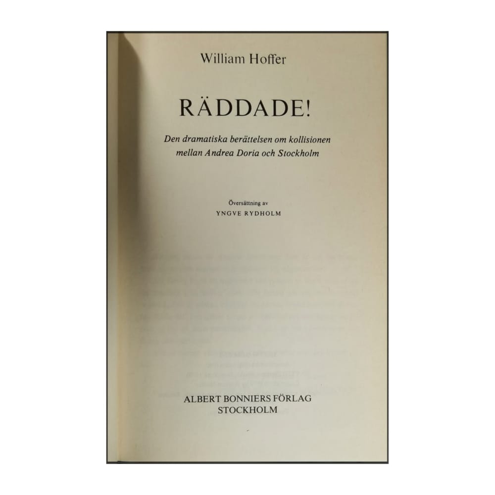William Hoffer: Räddade