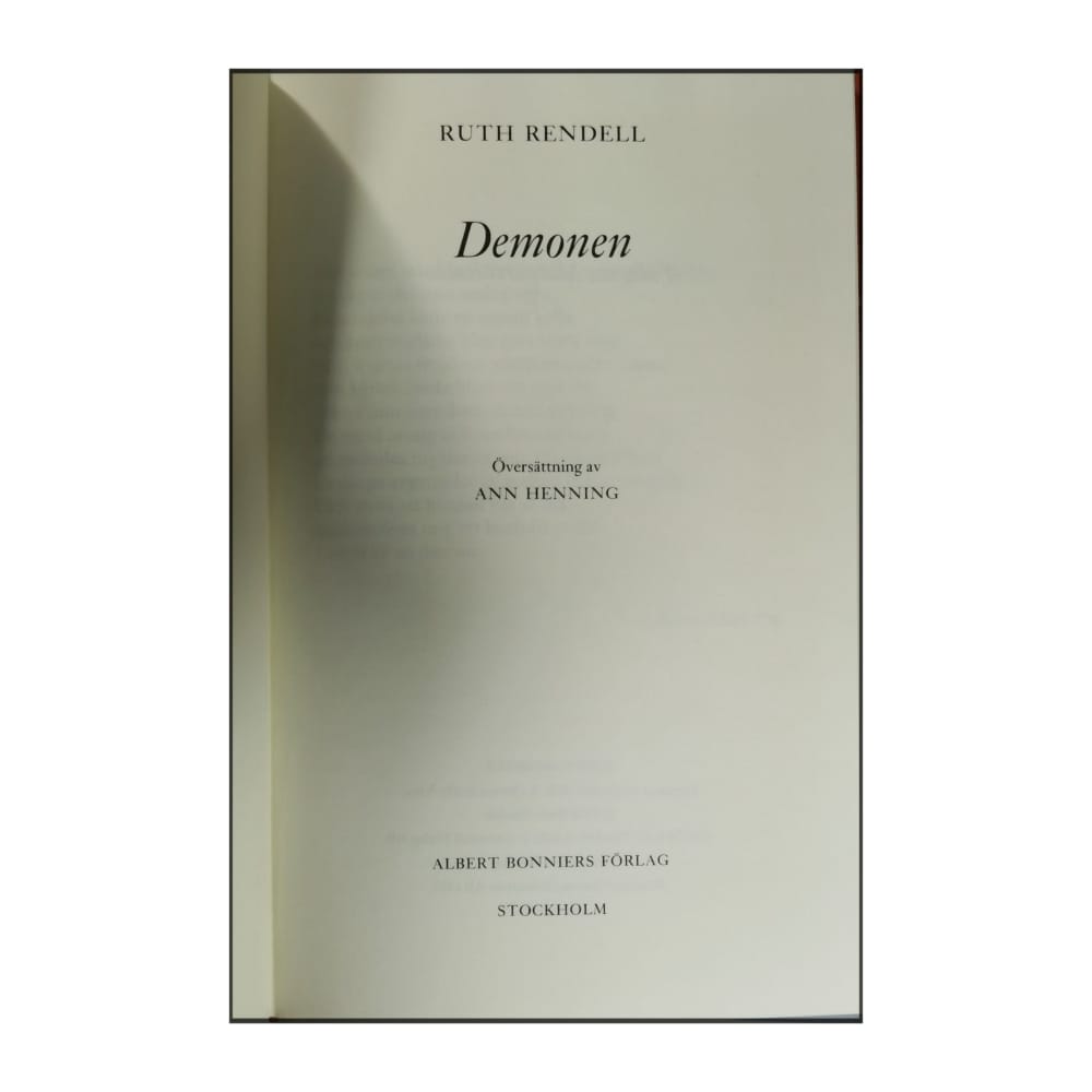 Ruth Rendell: Demonen