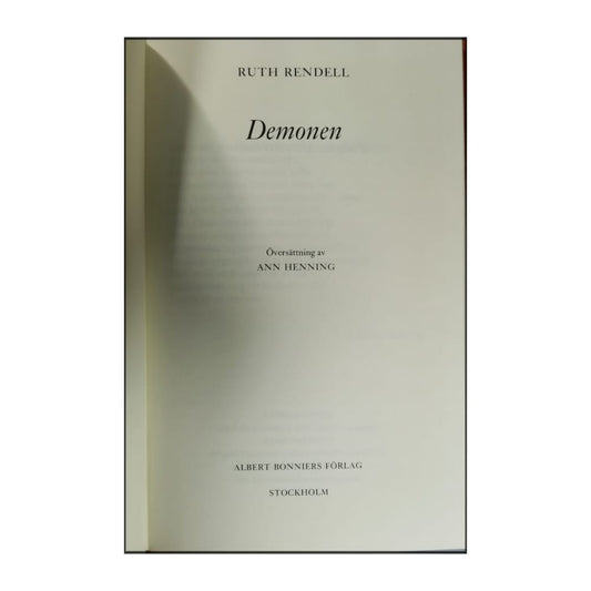 Ruth Rendell: Demonen