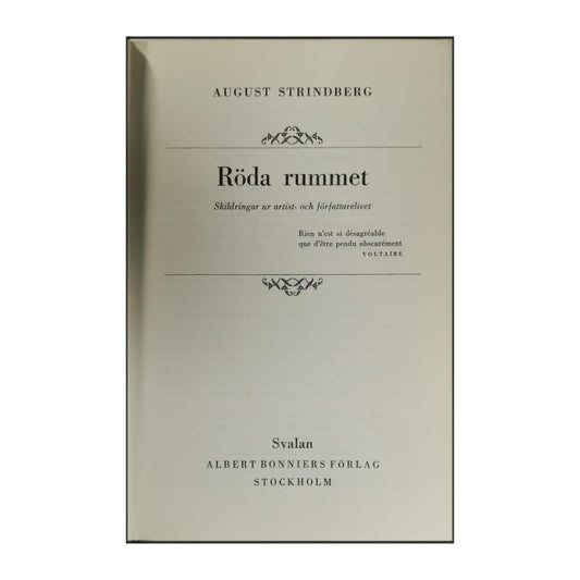 August Strindberg: Röda Rummet