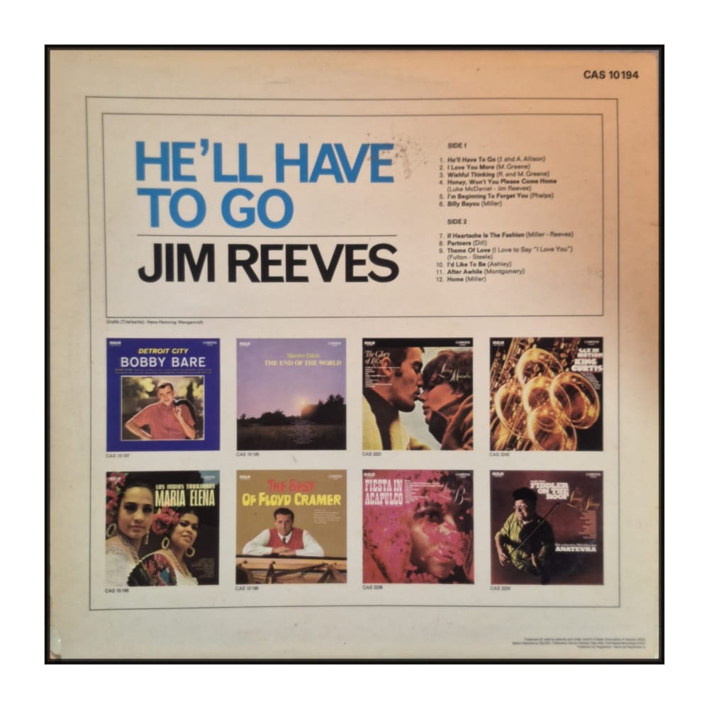 Jim Reeves: He'Ll Have To Go