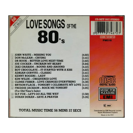 Love Songs Of The 1980S