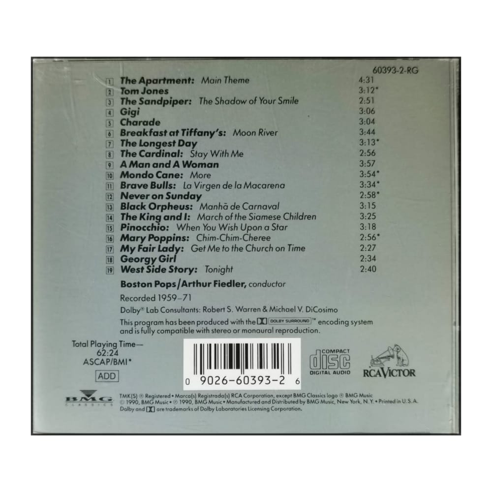 Arthur Fiedler & The Boston Pops: Motion Picture Classics V2