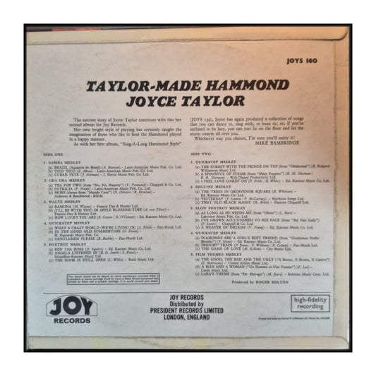 Joyce Taylor: Taylor-Made Hammond