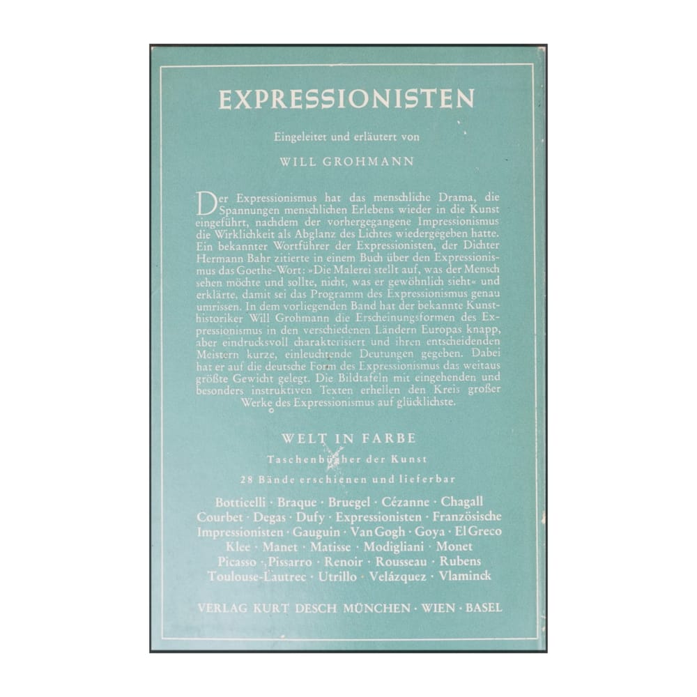 Will Grohmann: Expressionisten