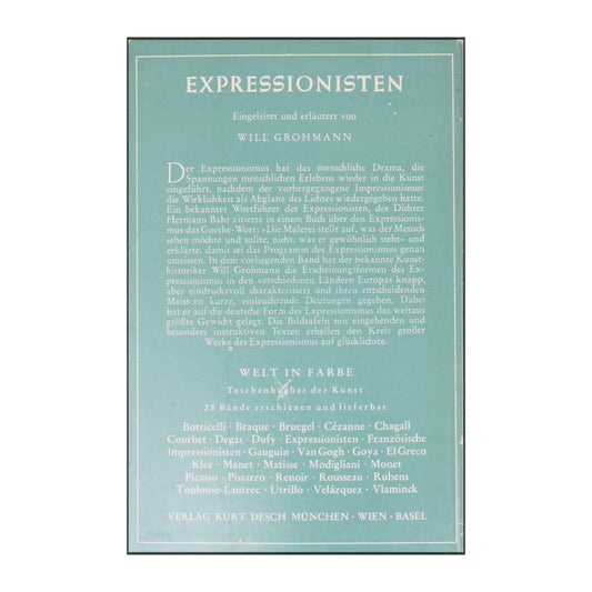 Will Grohmann: Expressionisten