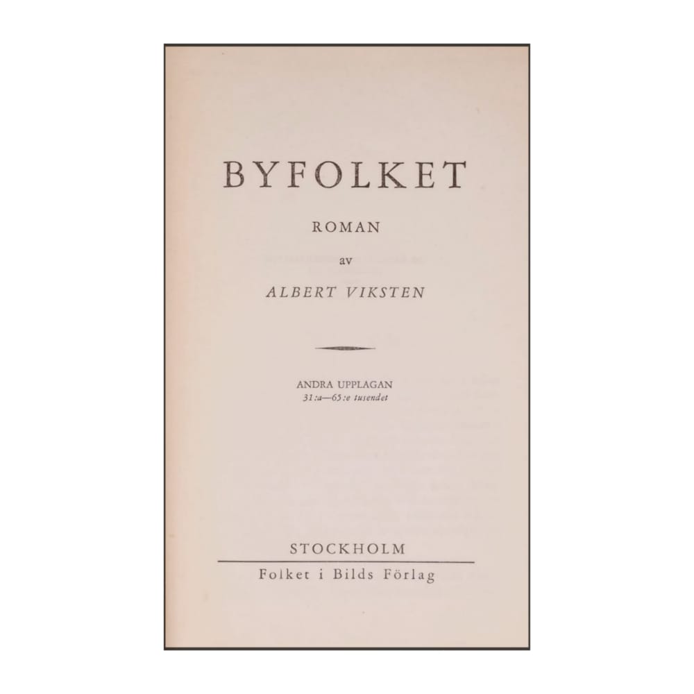 Albert Viksten: Byfolket