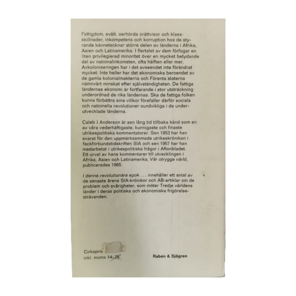 Caleb J. Anderson: I Denna Revolutionära Epok