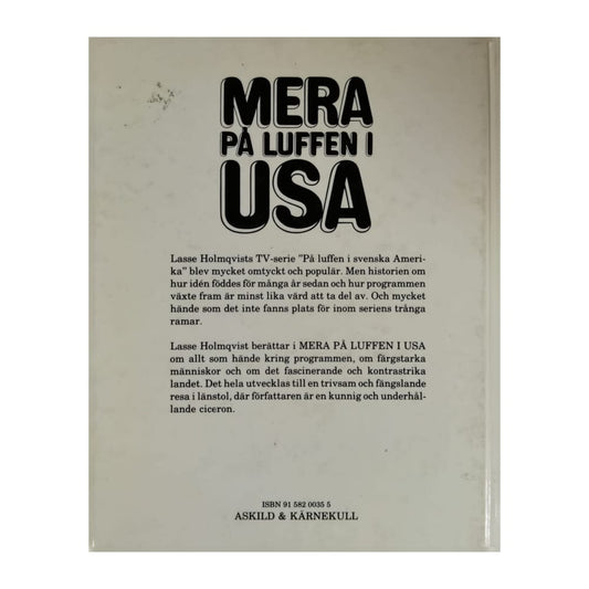 Lasse Holmqvist: Mera På Luffen I Usa
