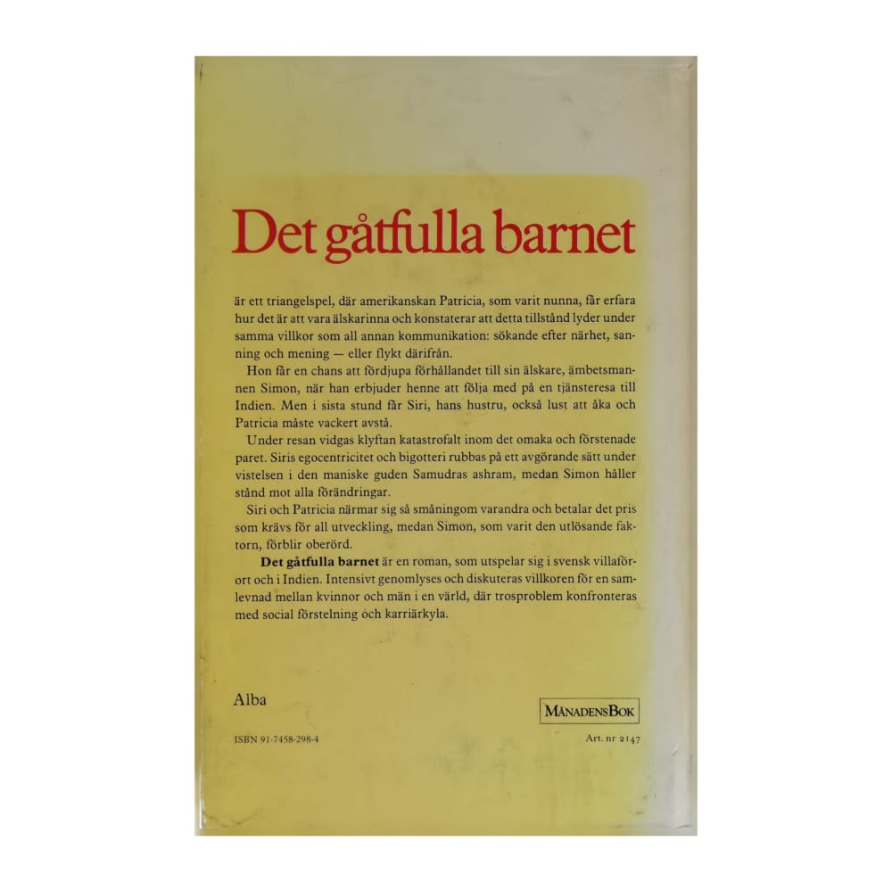 Berit Bergström: Det Gåtfulla Barnet