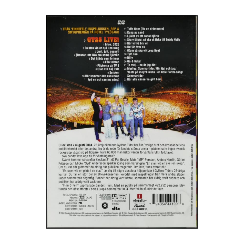 Gyllene Tider: En Scen Vid En Plats I En Stad  Gt25 Live