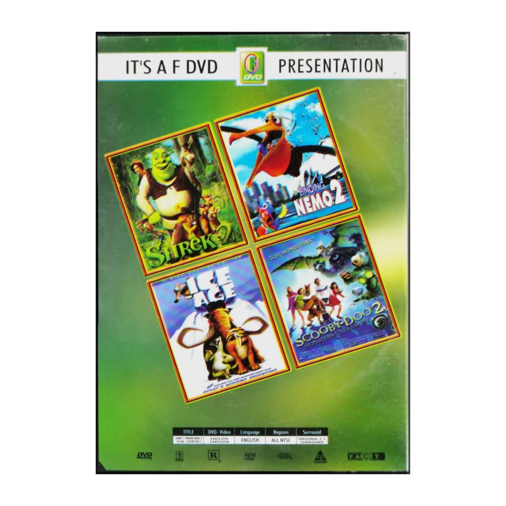 Shrek 2 + Finding Nemo 2 + Ice Age + Scooby Doo 2: Monster Unleashed