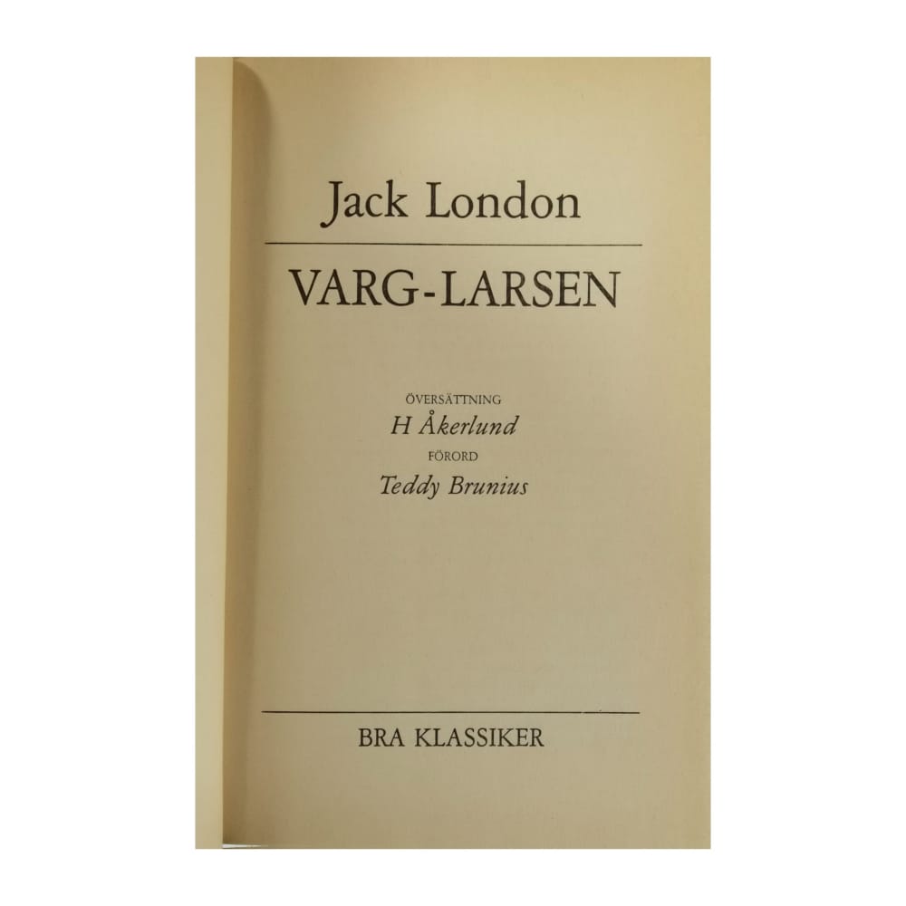 Jack London: Varg-Larsen