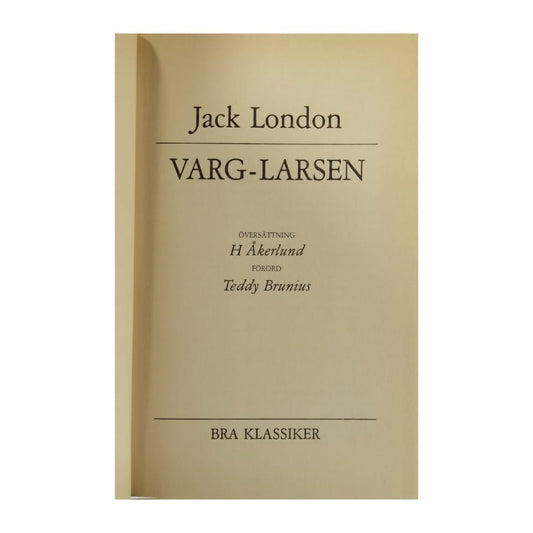 Jack London: Varg-Larsen