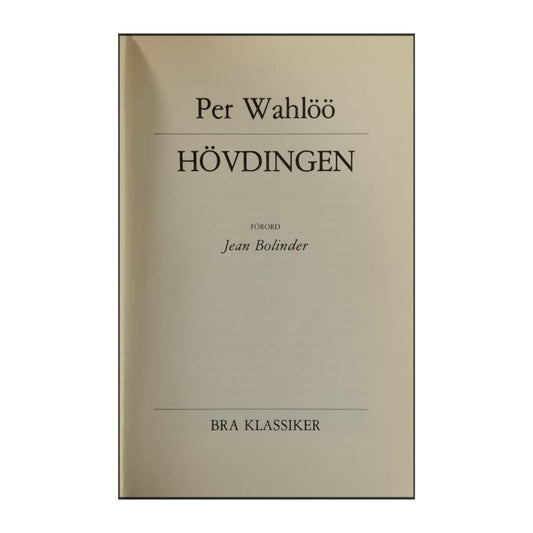 Per Wahlöö: Hövdingen