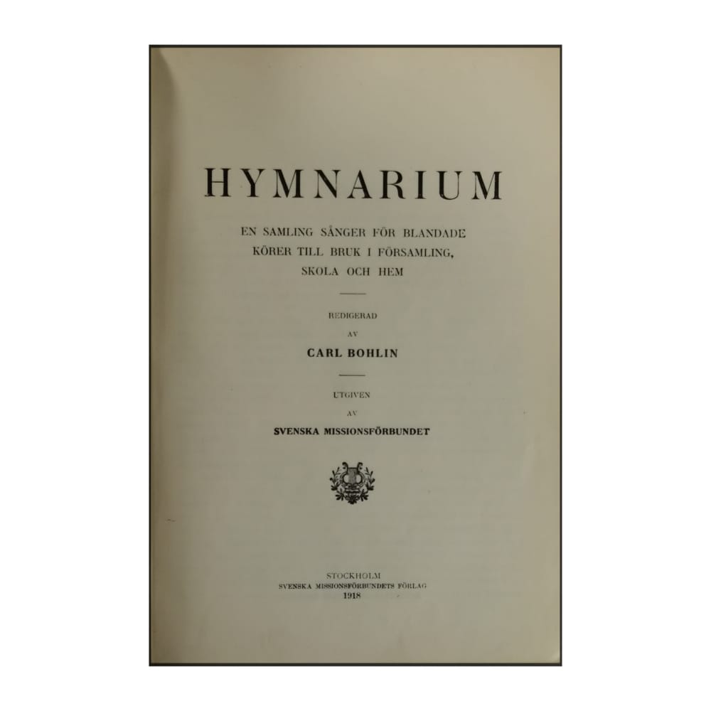 Carl Bohlin: Hymnarium