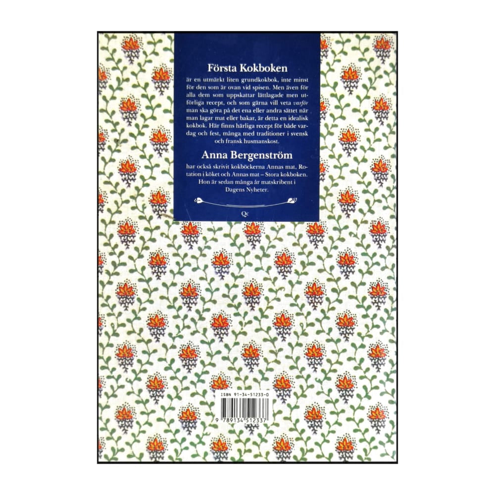 Anna Bergenström: Första Kokboken