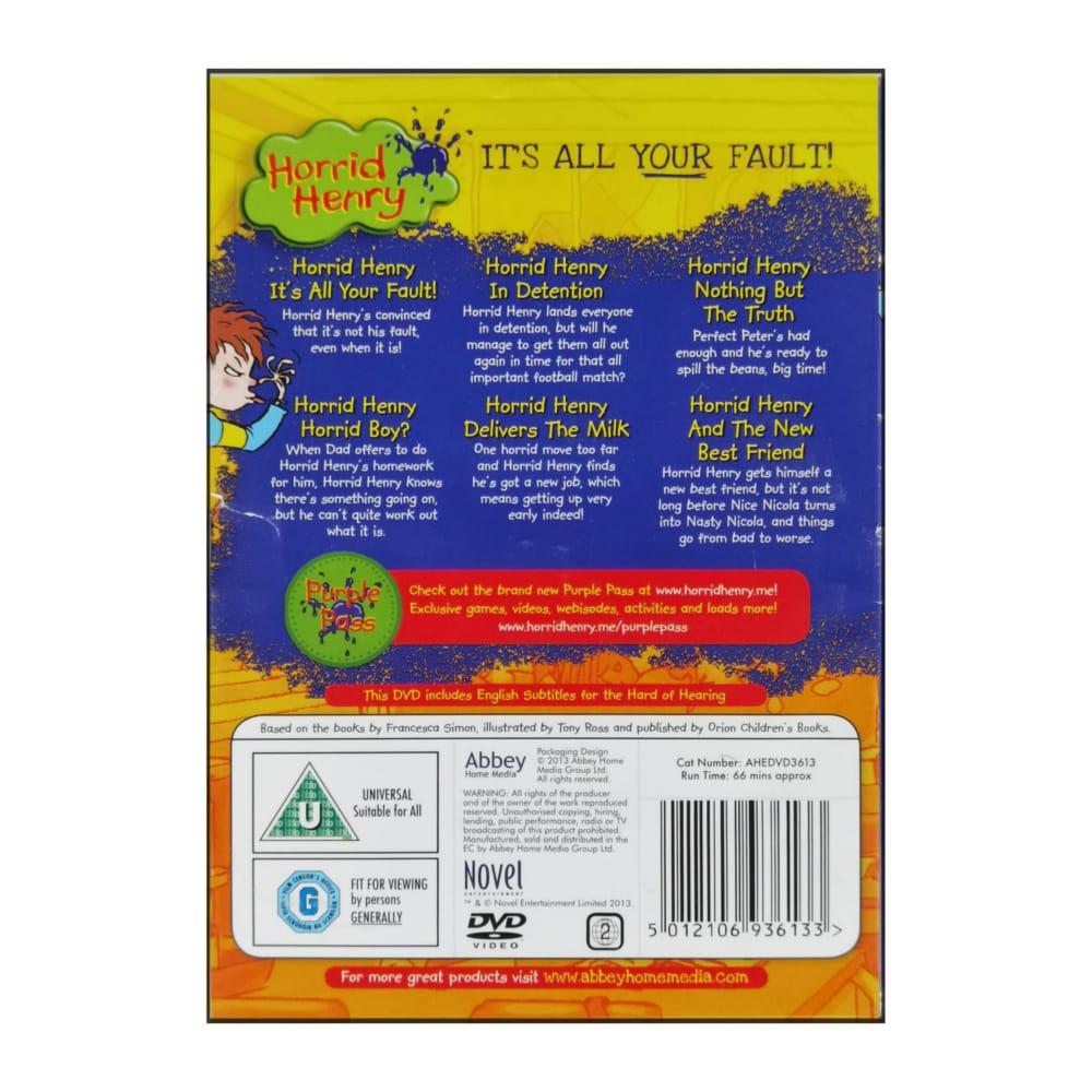 Horrid Henry: It'S All Your Fault
