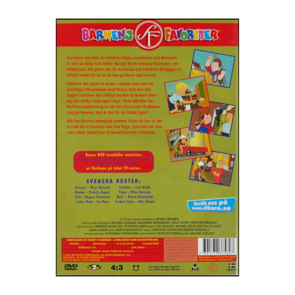 Karlsson På Taket: Karlsson Som Racerförare