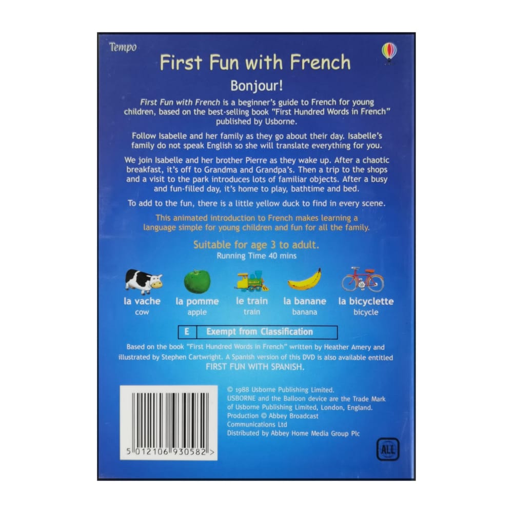Usborne First Fun With French