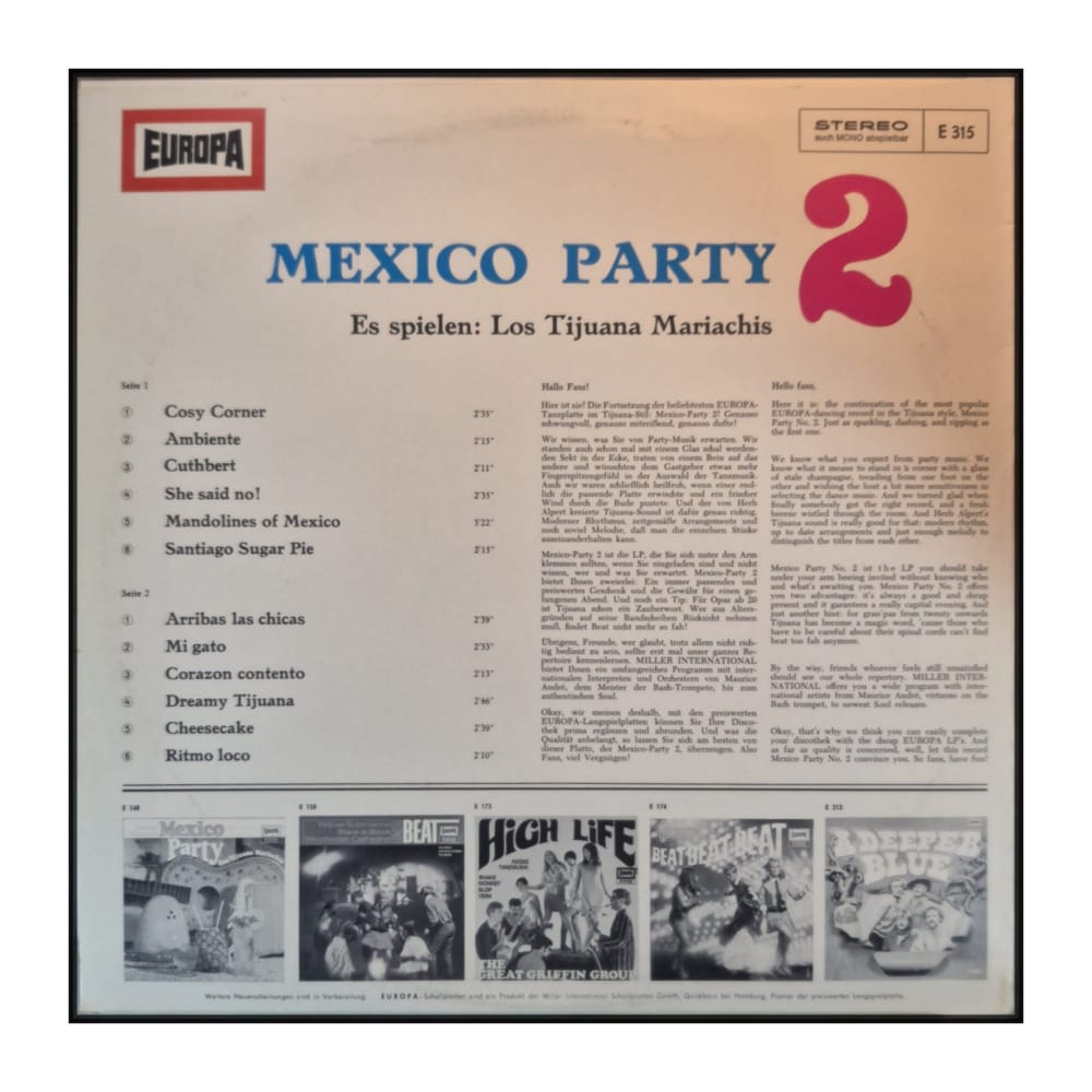 Los Tijuana Mariachis: Mexico Party 2