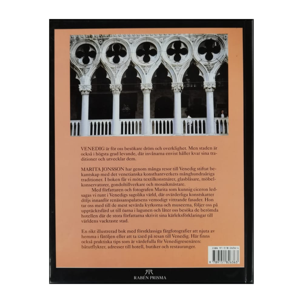 Marita Jonsson: Venedig: En Vägledning Till Konsten Arkitekturen Och Hantverket