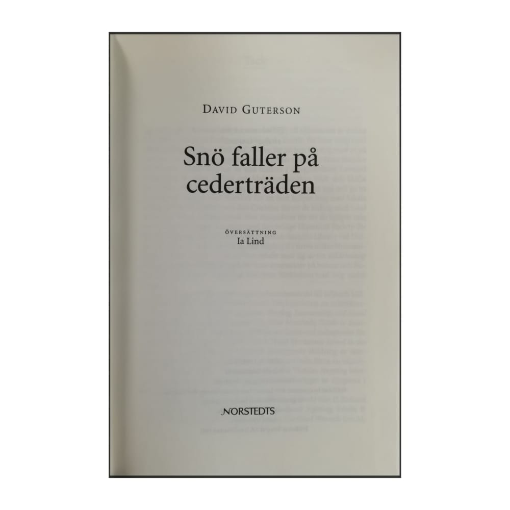 David Guterson: Snö Faller På Cederträden