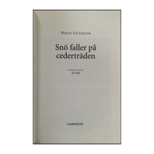 David Guterson: Snö Faller På Cederträden