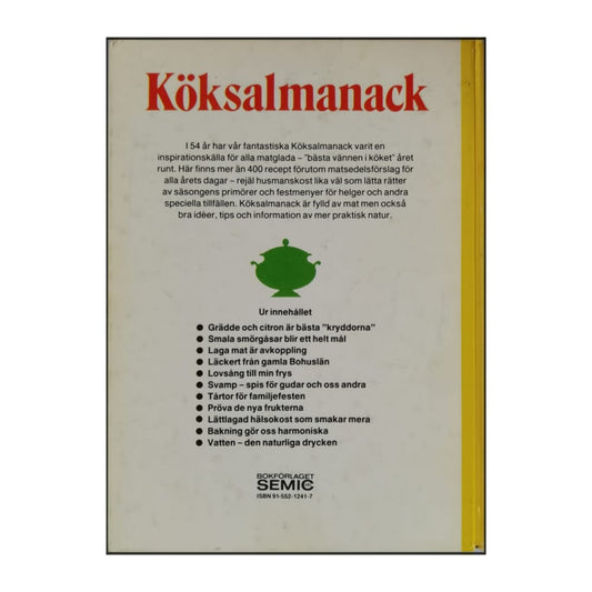 Köksalmanack 1987