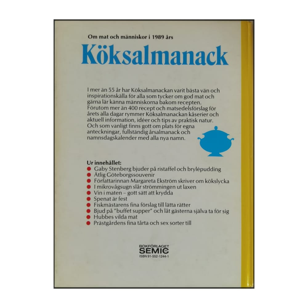 Köksalmanack 1989