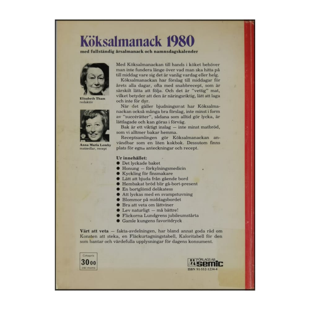 Köksalmanack 1980