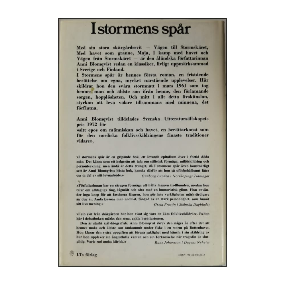 Anni Blomqvist: I Stormens Spår