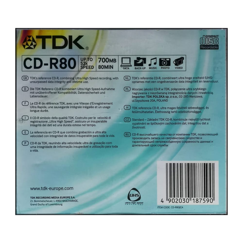 Cd-R80 (700Mb) Tdk