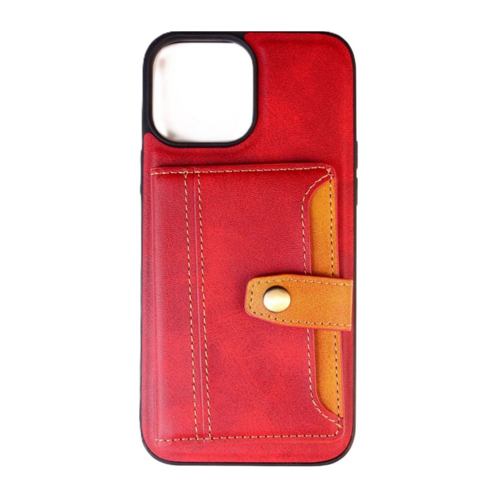 Iphone 13 Pro Max: Case Wallet (Red)