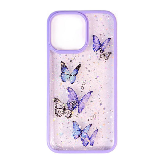 Glitter Butterflies Case (Purple)
