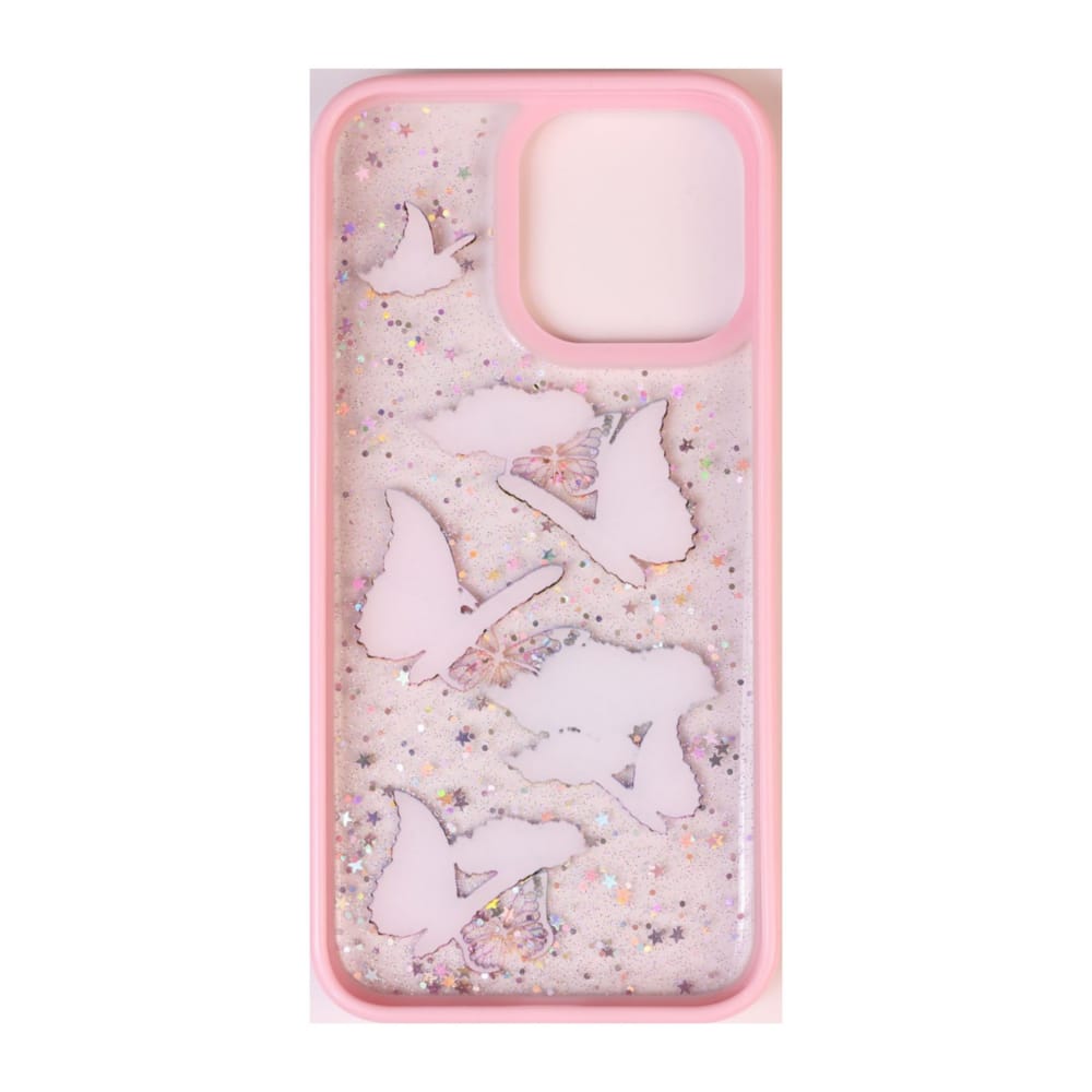Glitter Butterflies Case (Pink)