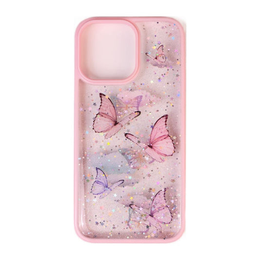 Glitter Butterflies Case (Pink)
