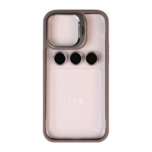 Frame & Lens Protector & Kickstand (Grey Transparent)