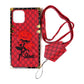Sqaure Textile + Strap Case (Red)