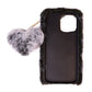 Heart Furry Pendant (Black)