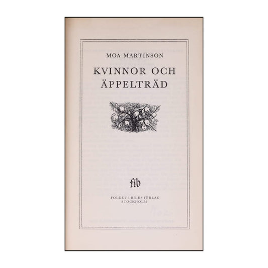 Moa Martinson: Kvinnor Och Äppelträd