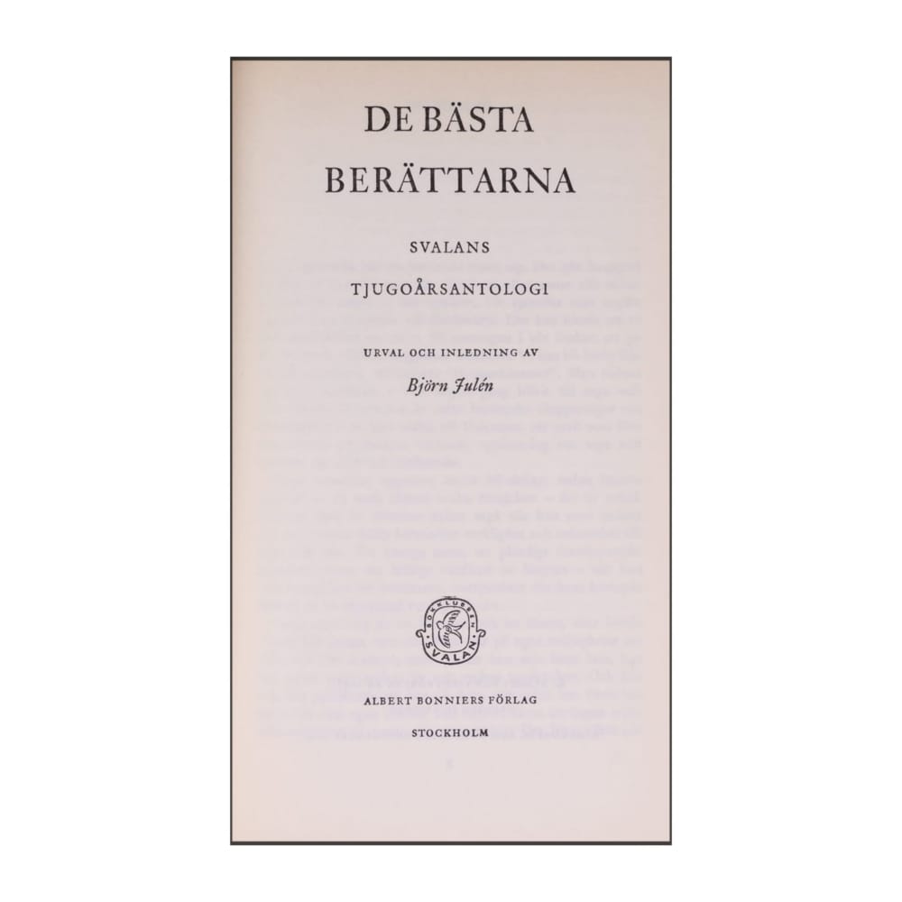 Björn Falin: De Bästa Berättarna